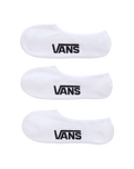 The Vans Mens Classic No Show 3 Pack in White & Black