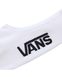 The Vans Mens Classic No Show 3 Pack in White & Black