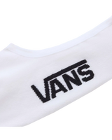 The Vans Mens Classic No Show 3 Pack in White & Black