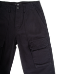 Arroyo Wide Leg Cargo Trousers in Black