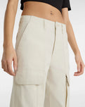 Arroyo Wide Cargo Trousers in Turtledove