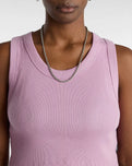 Drew Rib Vest in Smoky Grape