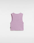 Drew Rib Vest in Smoky Grape