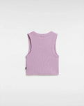 Drew Rib Vest in Smoky Grape