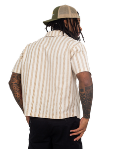 The Vans Mens Spitfire Wheels Shirt in Turtledove