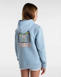 The Vans Girls Girls Always Growing Hoodie in Dusty Blue