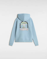 The Vans Girls Girls Always Growing Hoodie in Dusty Blue