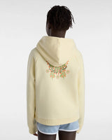 The Vans Girls Girls Butterfly Cocoon Zip Hoodie in Almond Oil