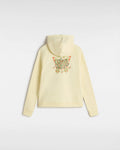 The Vans Girls Girls Butterfly Cocoon Zip Hoodie in Almond Oil