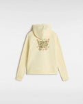 The Vans Girls Girls Butterfly Cocoon Zip Hoodie in Almond Oil