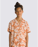 The Vans Girls Girls Amstone Shirt in Autumn Leaf