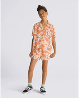 The Vans Girls Girls Amstone Shorts in Autumn Leaf