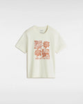 The Vans Girls Girls Tropic Check T-Shirt in Marshmallow