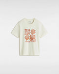 The Vans Girls Girls Tropic Check T-Shirt in Marshmallow