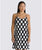 The Vans Womens Benton Checker Cami Dress in Black & Marshmallow