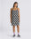 The Vans Womens Benton Checker Cami Dress in Black & Marshmallow