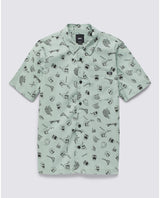 The Vans Boys Boys Skeleton Shirt in Iceberg Green