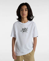 The Vans Boys Boys Skeleton T-Shirt in White