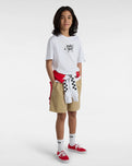 The Vans Boys Boys Skeleton T-Shirt in White