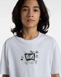 The Vans Boys Boys Skeleton T-Shirt in White