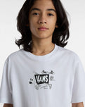 The Vans Boys Boys Skeleton T-Shirt in White