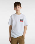 The Vans Boys Boys OG Logo T-Shirt in White