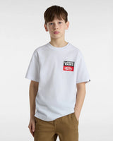 The Vans Boys Boys OG Logo T-Shirt in White