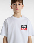 The Vans Boys Boys OG Logo T-Shirt in White