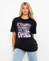 The Vans Womens Outdoor Abduction Oversized T-Shirt in Black