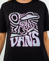 The Vans Womens Outdoor Abduction Oversized T-Shirt in Black