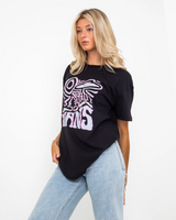 The Vans Womens Outdoor Abduction Oversized T-Shirt in Black