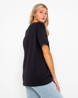 The Vans Womens Outdoor Abduction Oversized T-Shirt in Black