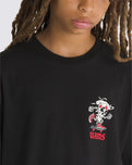 The Vans Boys Boys Pizza Skull T-Shirt in Black