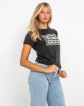 The Vans Womens Rugged Box T-Shirt in Black