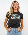 The Vans Womens Rugged Box T-Shirt in Black