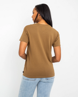 The Vans Womens Scorp Trip T-Shirt in Otter