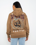 The Vans Womens Skull Hoodie in Otter