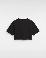 The Vans Womens Growing Ideas Crop II T-Shirt in Black