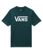 The Vans Mens Classic T-Shirt in Deep Teal & White