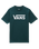 The Vans Mens Classic T-Shirt in Deep Teal & White