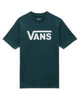 The Vans Mens Classic T-Shirt in Deep Teal & White