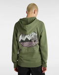 The Vans Womens Dazed Strange Hoodie in Olive