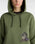 The Vans Womens Dazed Strange Hoodie in Olive