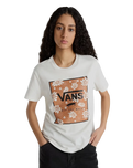The Vans Womens Tropic Fill Floral T-Shirt in Marshmallow