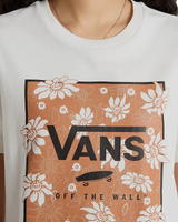 The Vans Womens Tropic Fill Floral T-Shirt in Marshmallow