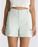 The Vans Womens Sidewalk Cargo Walkshorts in Pale Aqua