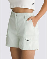 The Vans Womens Sidewalk Cargo Walkshorts in Pale Aqua