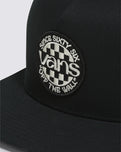 Circle Snapback Cap in Black