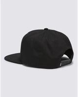 Off The Wall Patch Snapback Cap in Black