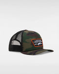 The Vans Boys Boys Full Patch Trucker Cap in Classic Camo